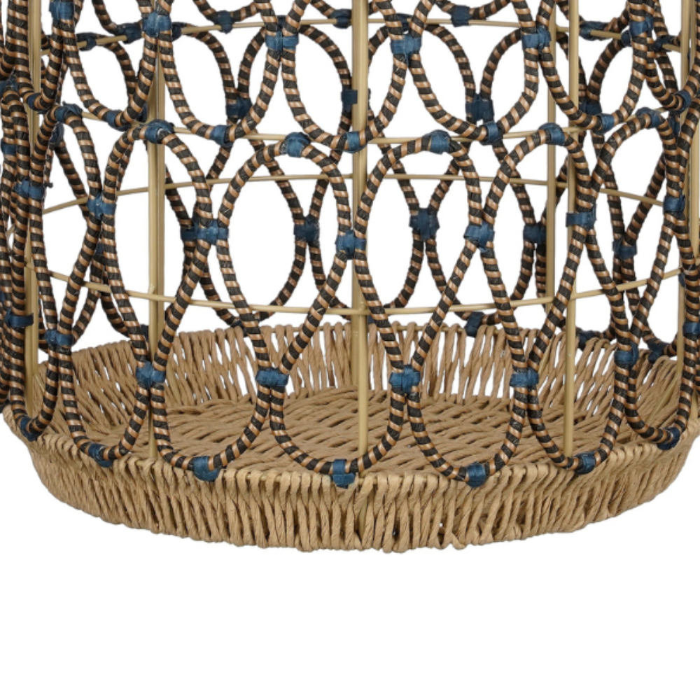 Omar Outdoor Round Basket-Brown