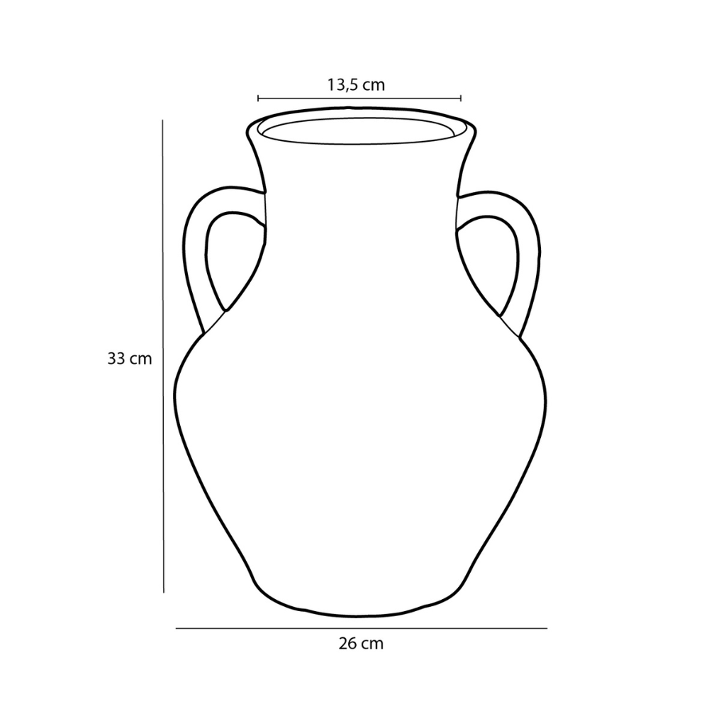 Marian Ceramic Vase - OffWhite