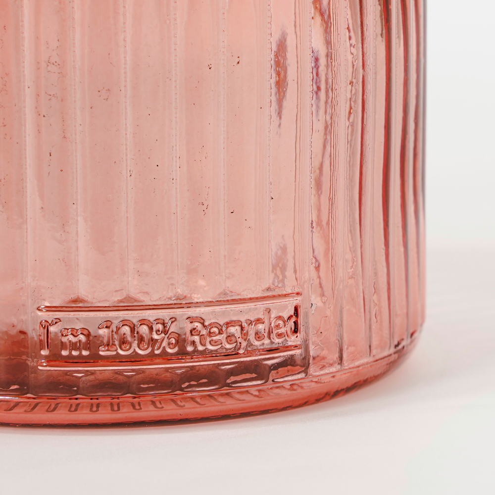 Jessica Recycled Glass Bottle - Pink