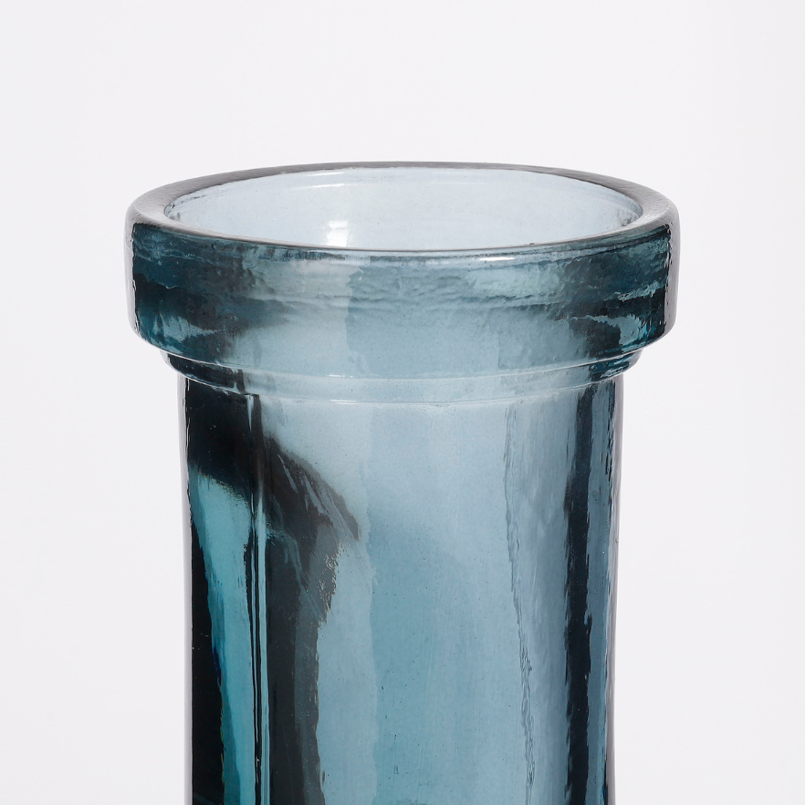 Rioja Outdoor/Indoor Glass Bottle-Light Blue
