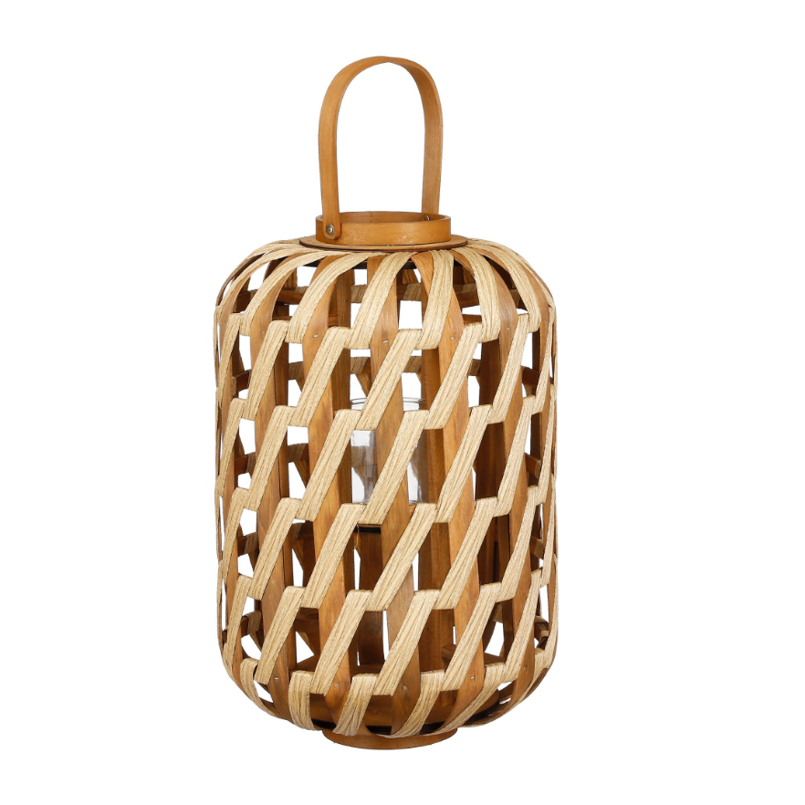 Helios Hurricane Outdoor Light Lantern-Brown
