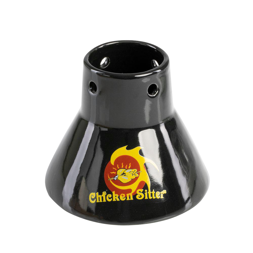 Ceramic Chicken Sitter - Black