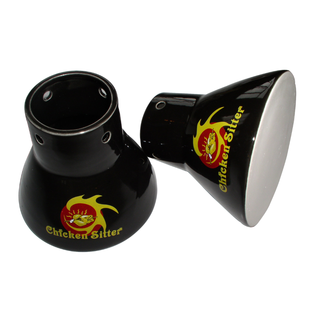 Ceramic Chicken Sitter - Black