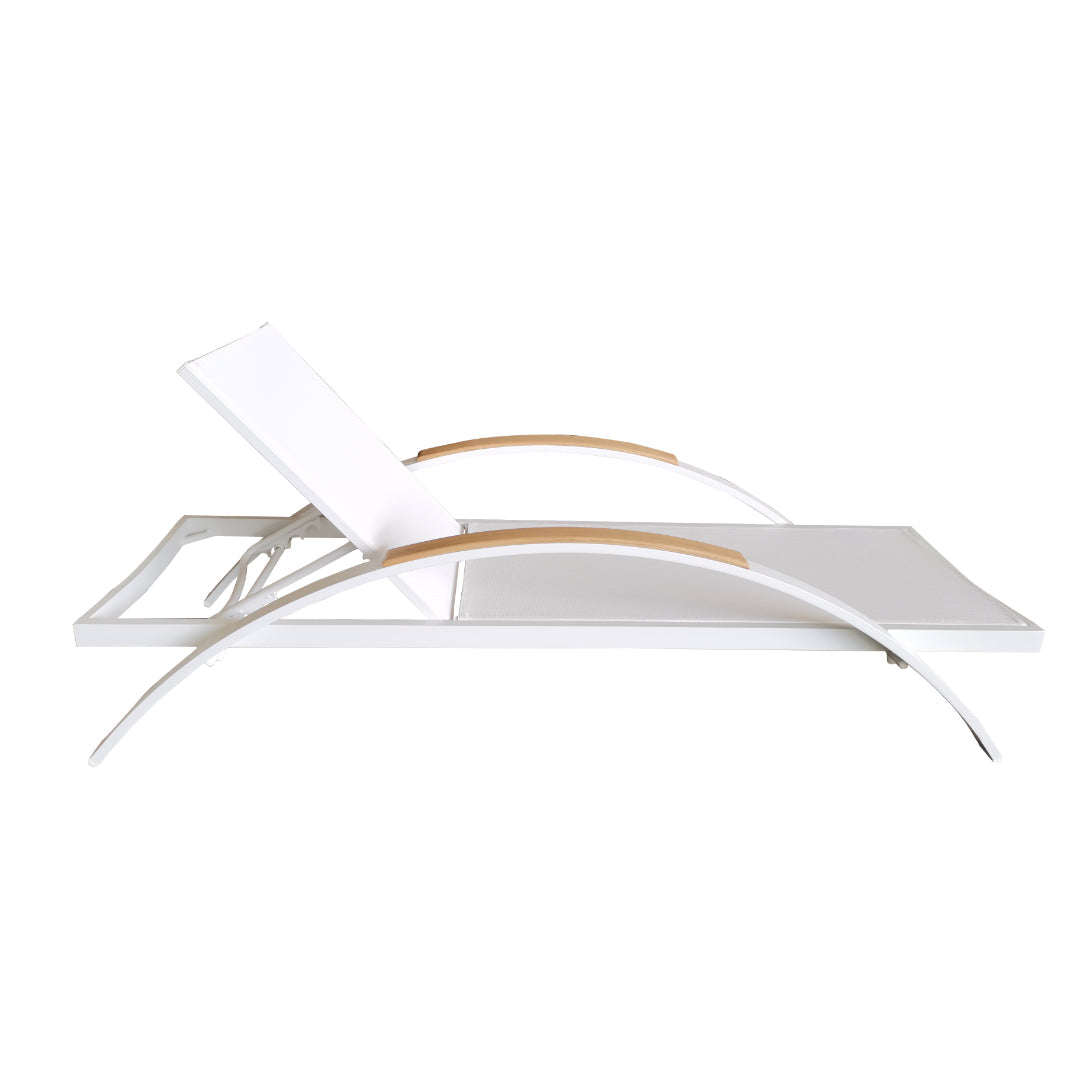 Marbella Sun Lounger -  White