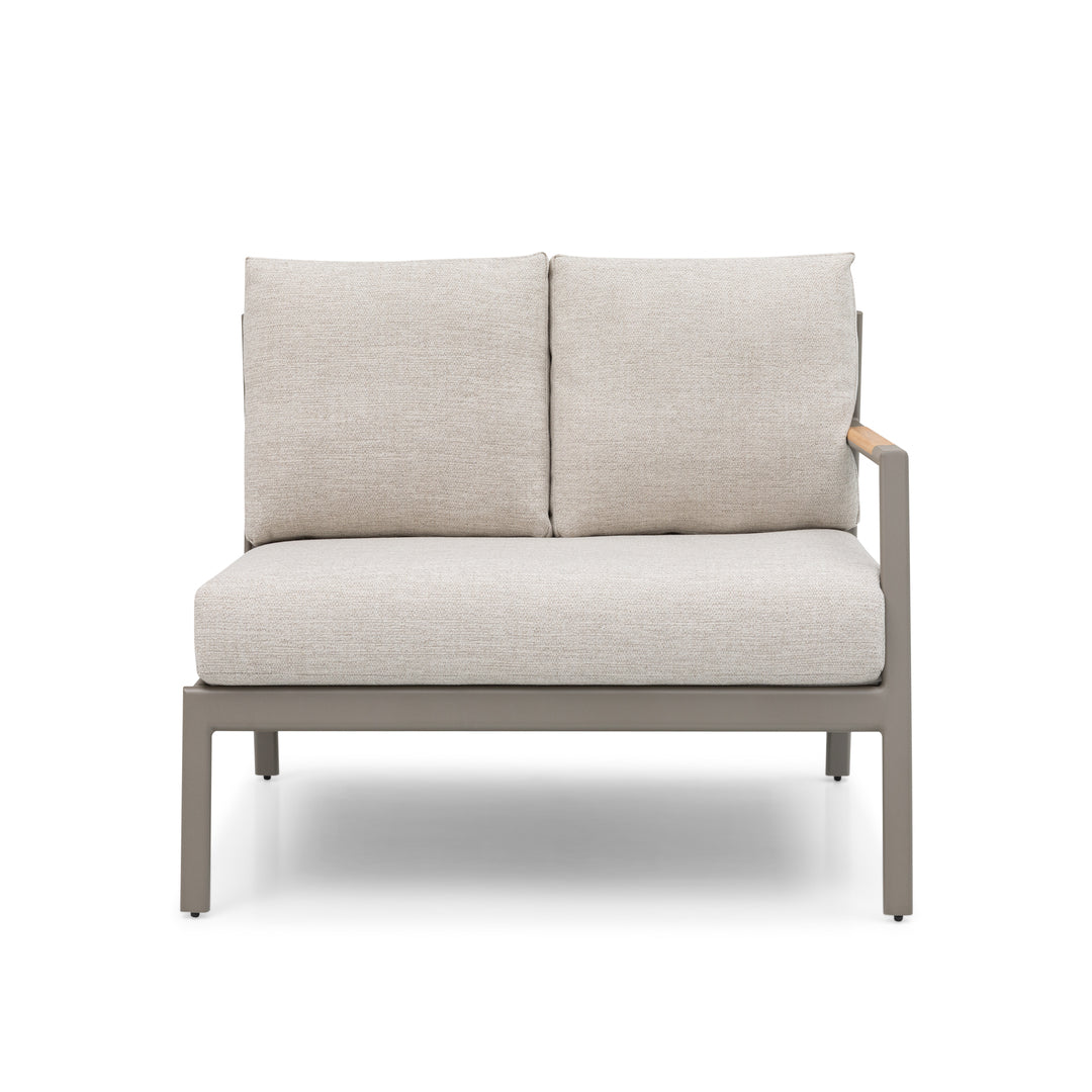 Pioneer Left 2-Seater Sofa-Champagne