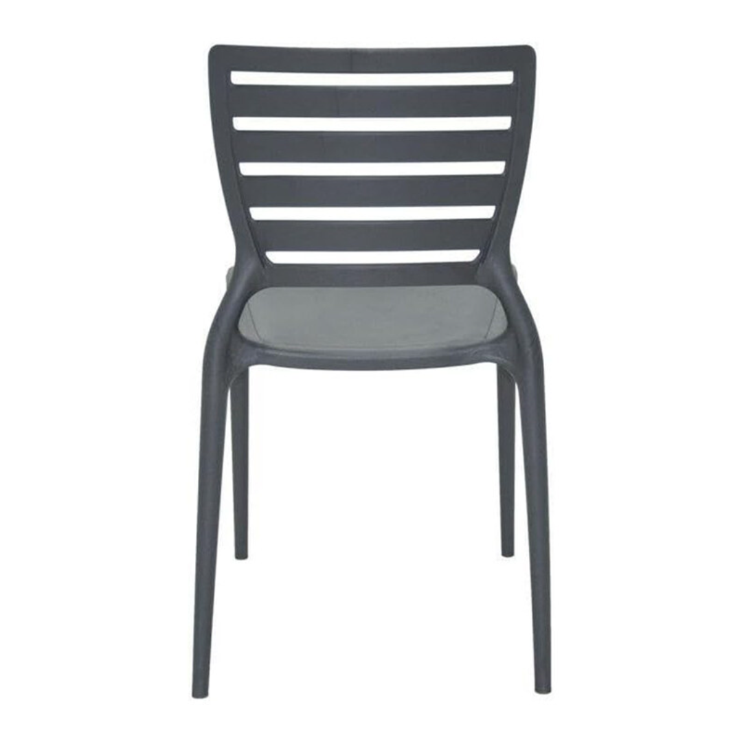 Sofia Chair Horizontal Backrest - Graphite