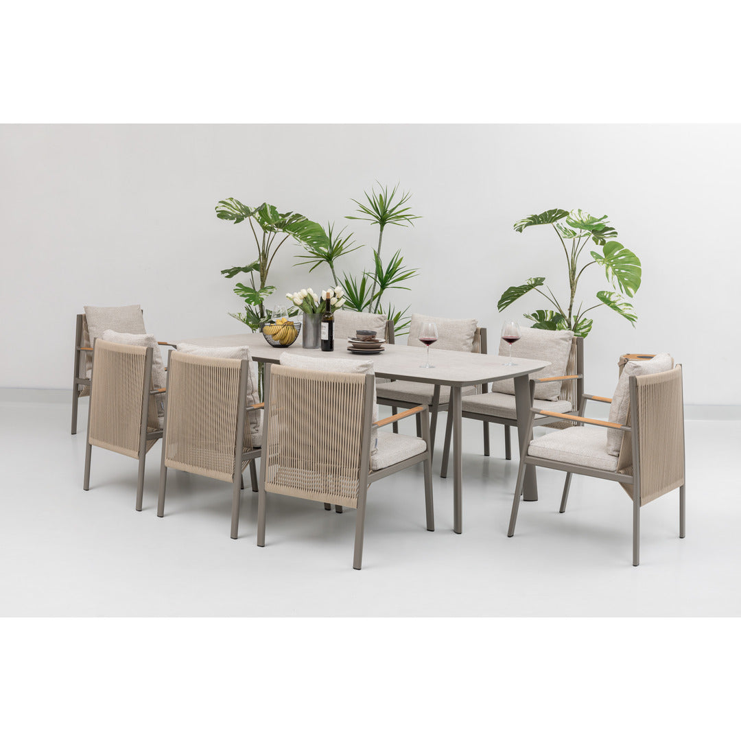 Pioneer 8-Seater Dining Set - Champagne