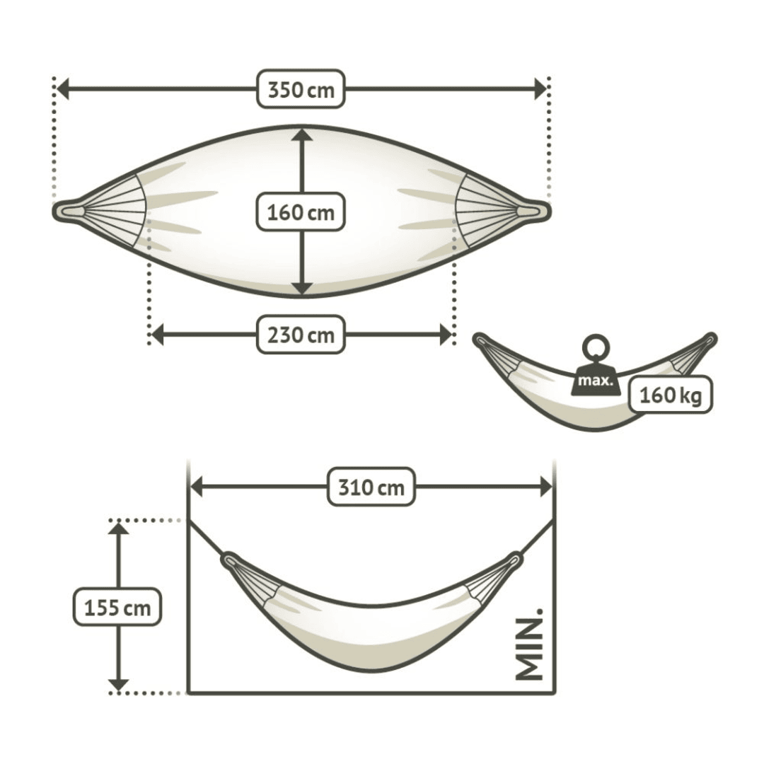 La-Siesta Double Hammock-Blue (No Return)