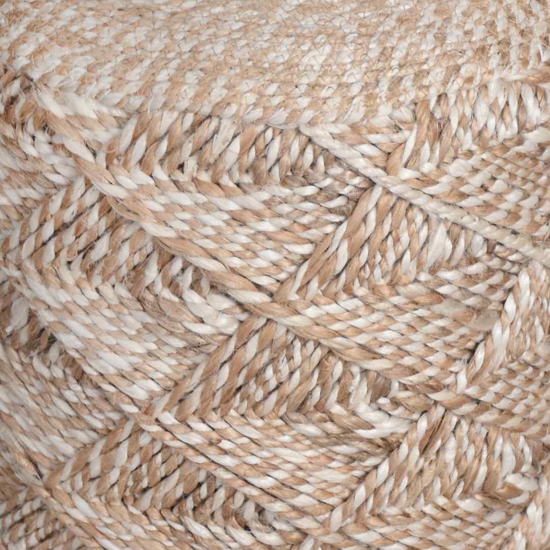 MAELIN ROUND STOOL/Natural/Ivory