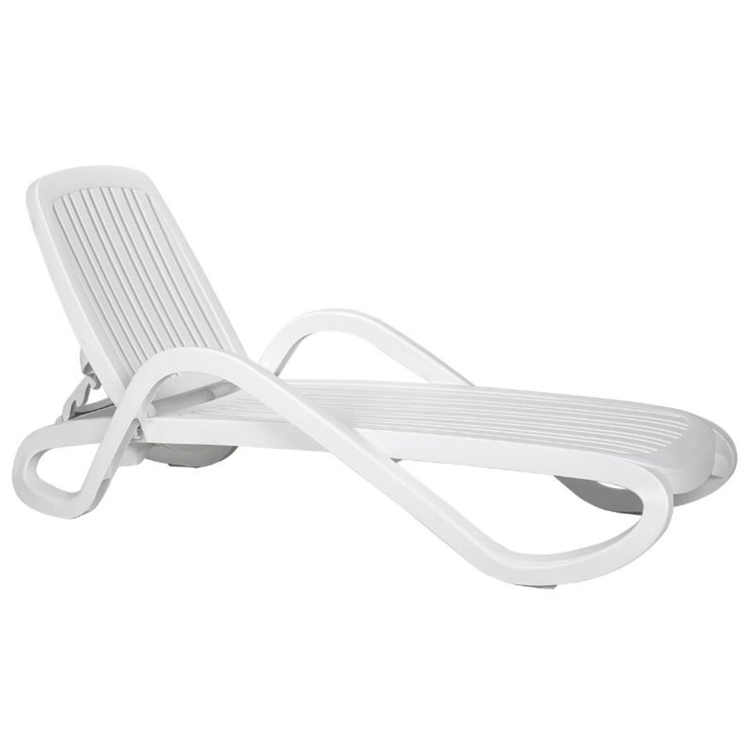 Eden Bianco Sunlounger - White