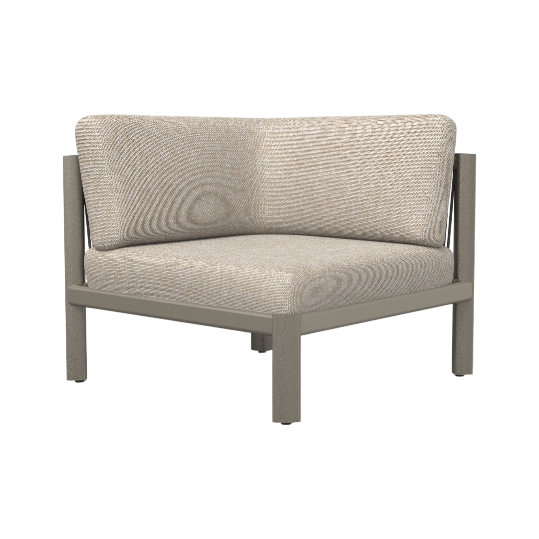 Apollo Corner Sofa - Brown & Beige