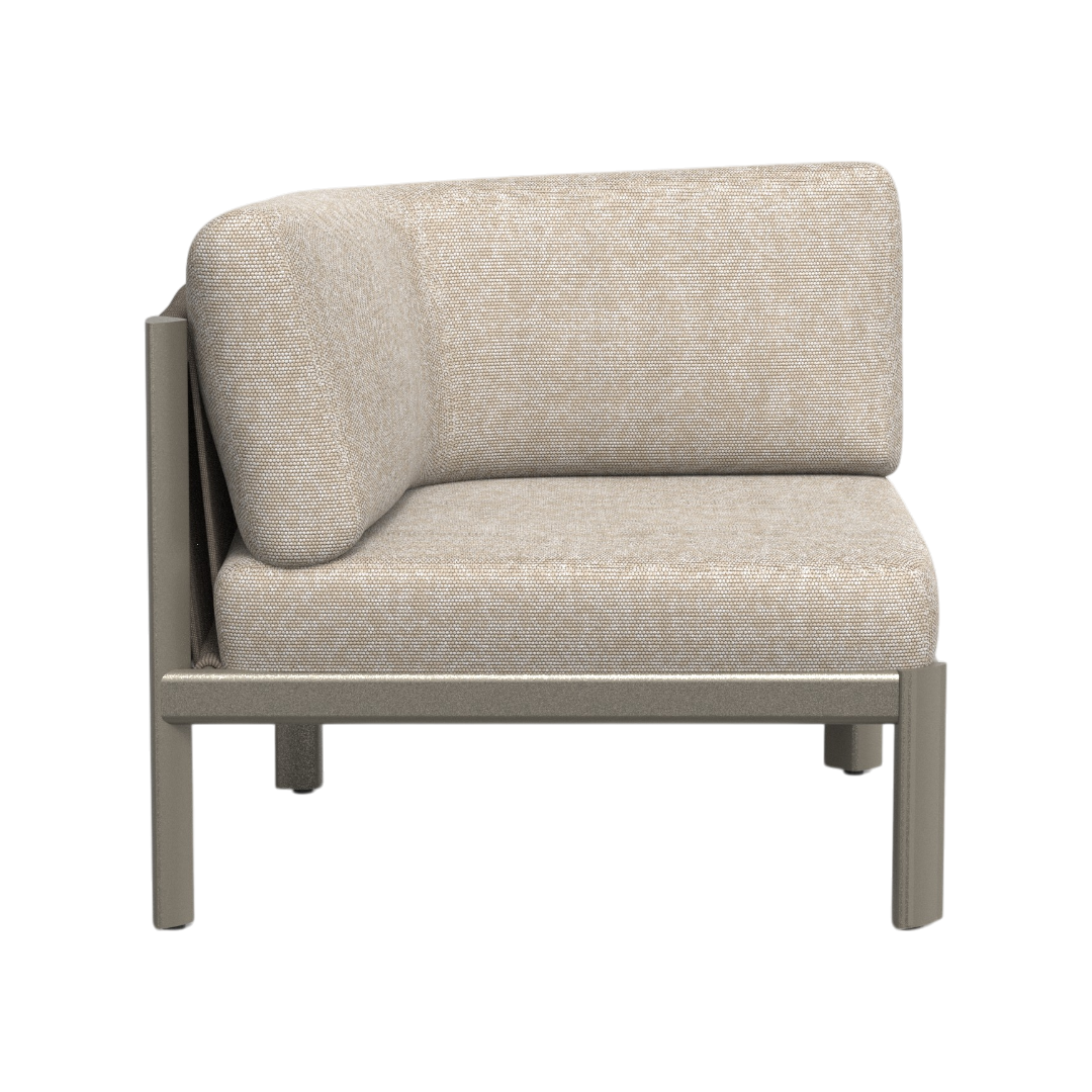 Apollo Corner Sofa - Brown & Beige