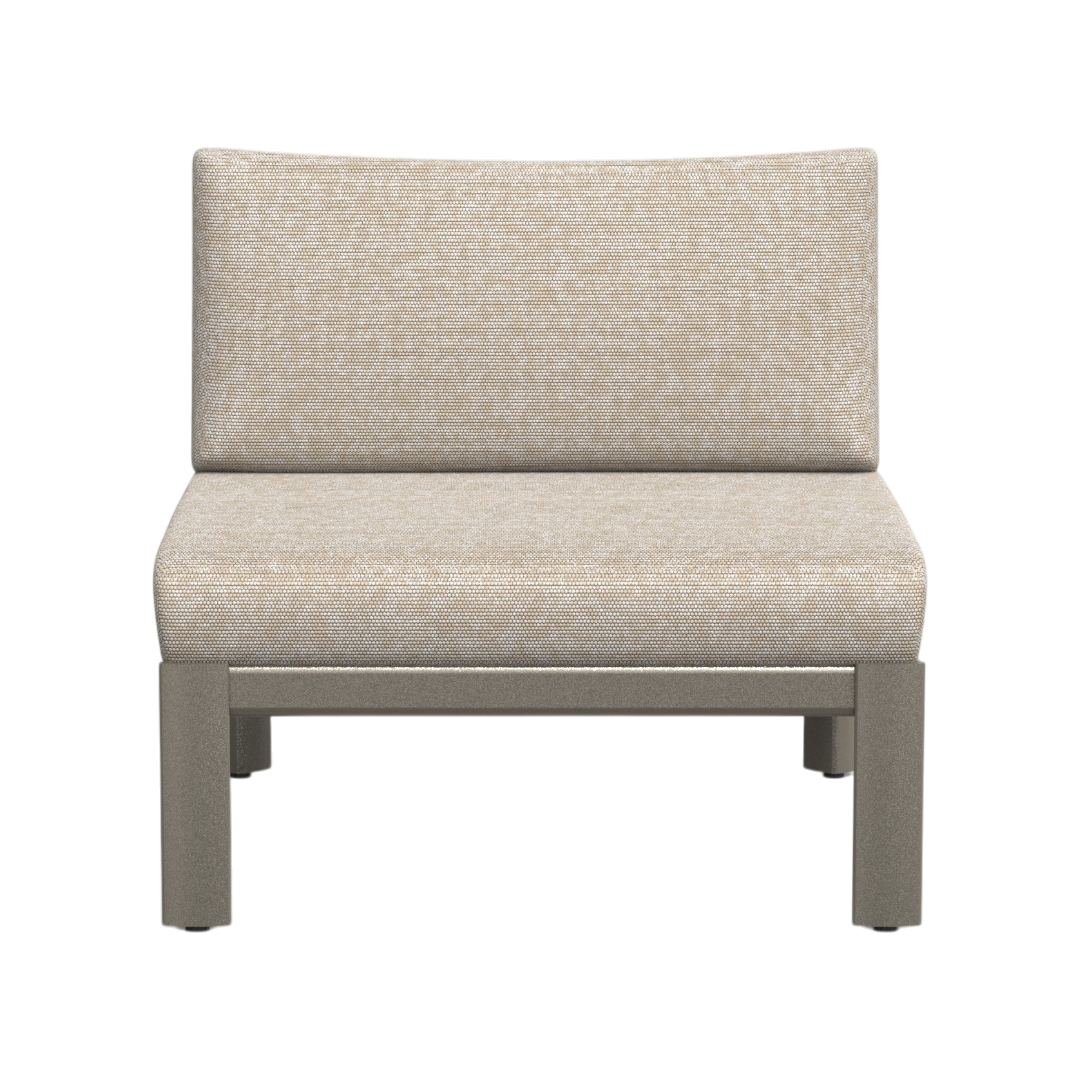 Apollo Middle Sofa - Brown & Beige