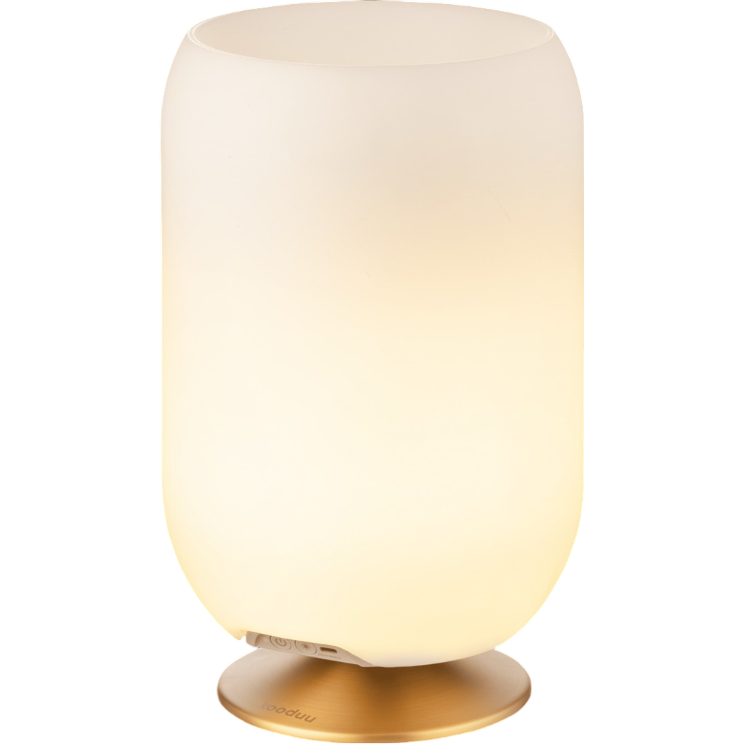 Atmos Brass Lamp with Drink Cooler & Bluetooth Speaker