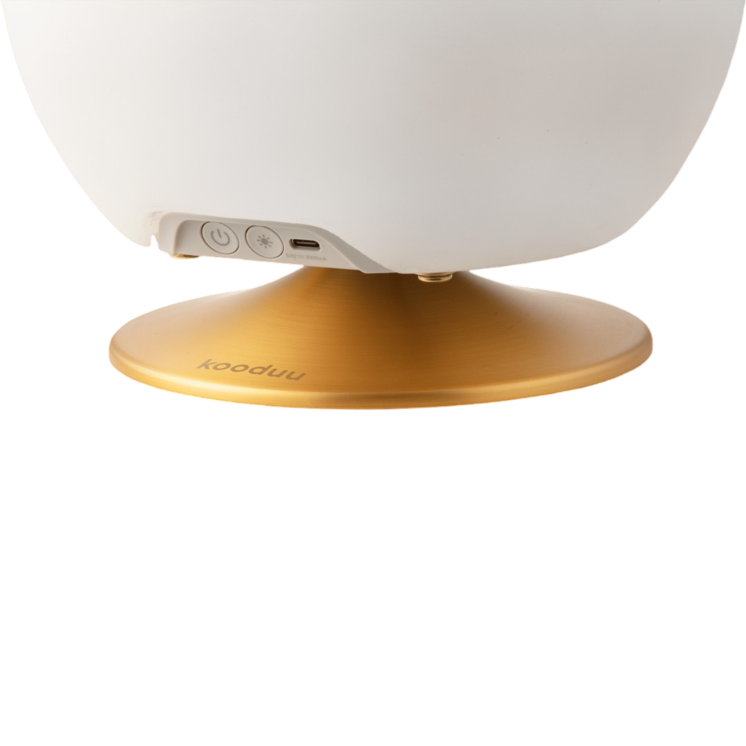 Atmos Brass Lamp with Drink Cooler & Bluetooth Speaker