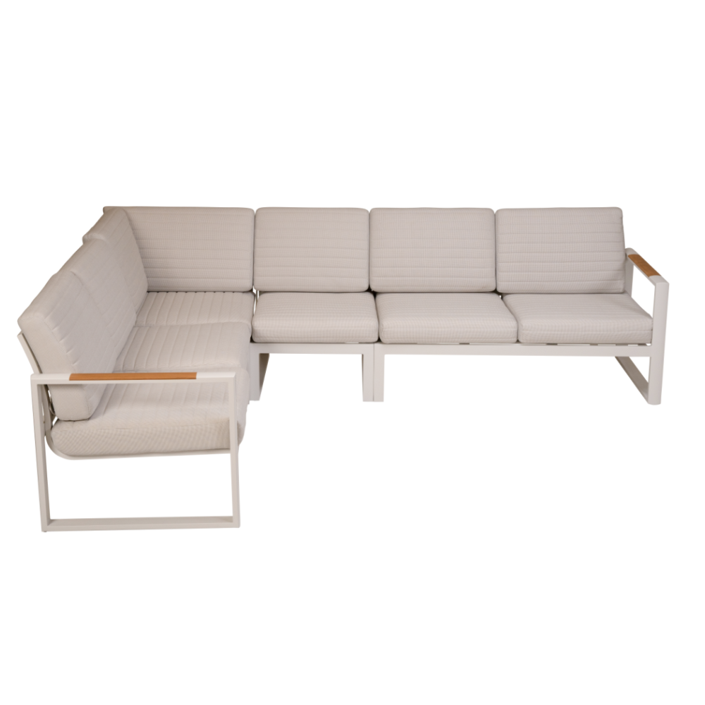 Juno 8-Seater L-Shape Sofa Set - White