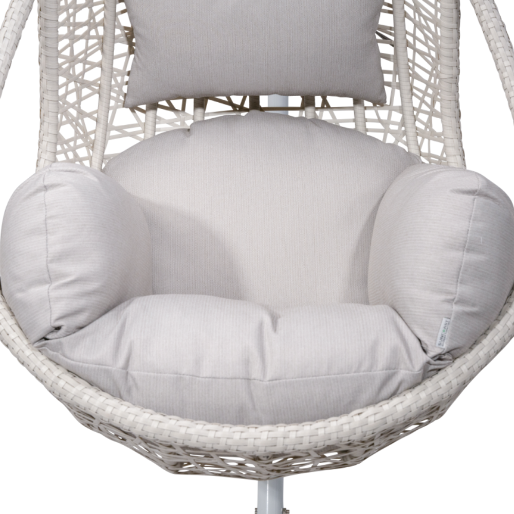 Snail Balcony Hanging Chair-Off White