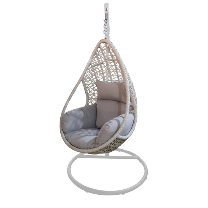 Snail Balcony Hanging Chair-Off White