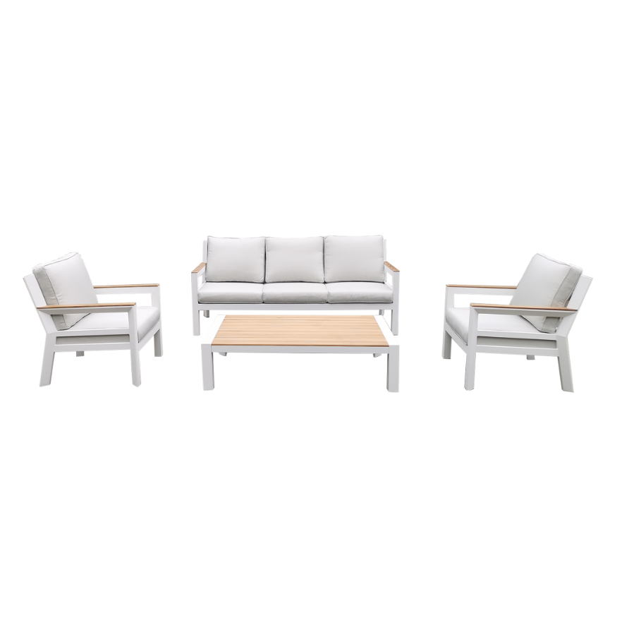 Wisdom Sofa Set - White