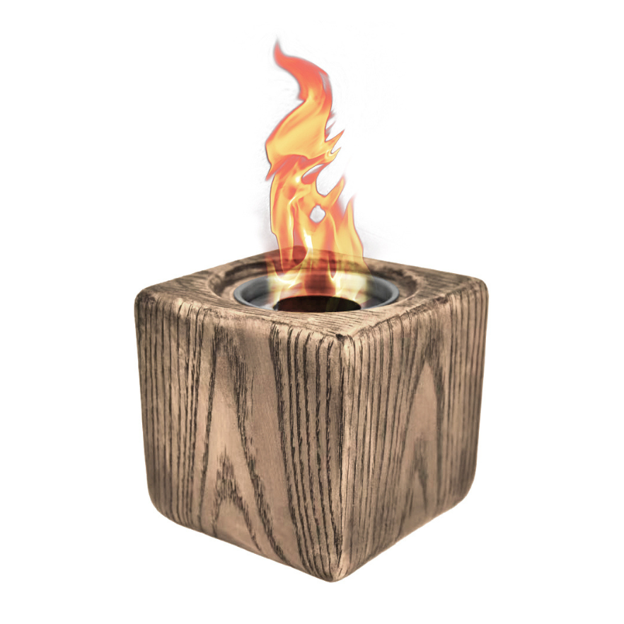 Fire Bowl With Snuffer & Steel Burn Chamber With Durable Wick