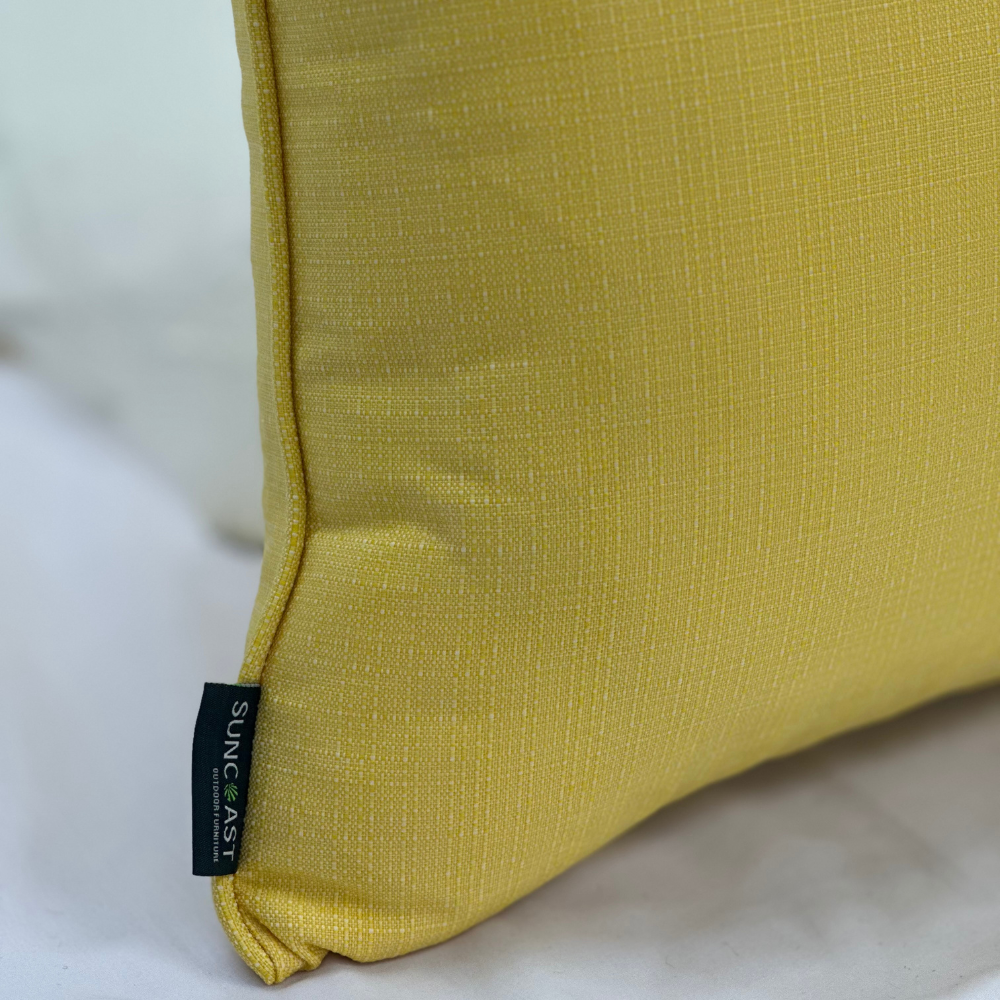 Suncoast Outdoor Customized Throw Cushion - Yellow