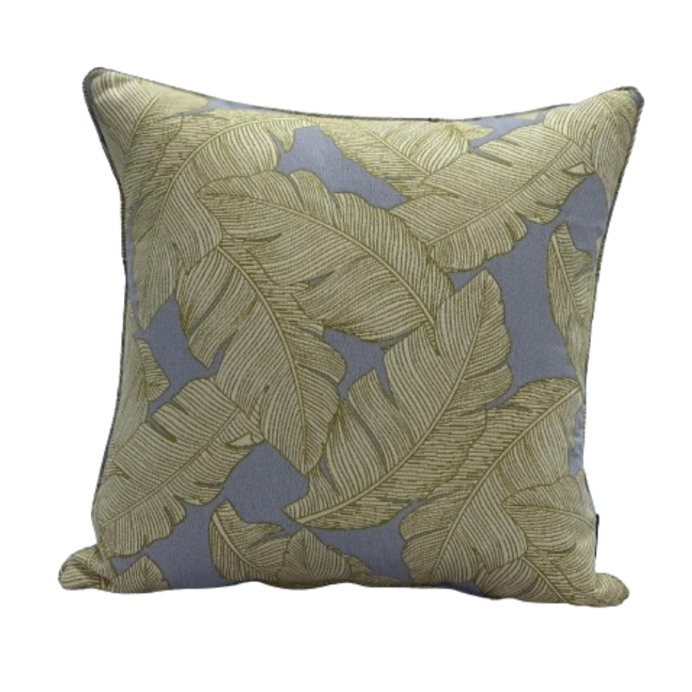 Suncoast Outdoor Customized Throw Cushion -Grey/Gold