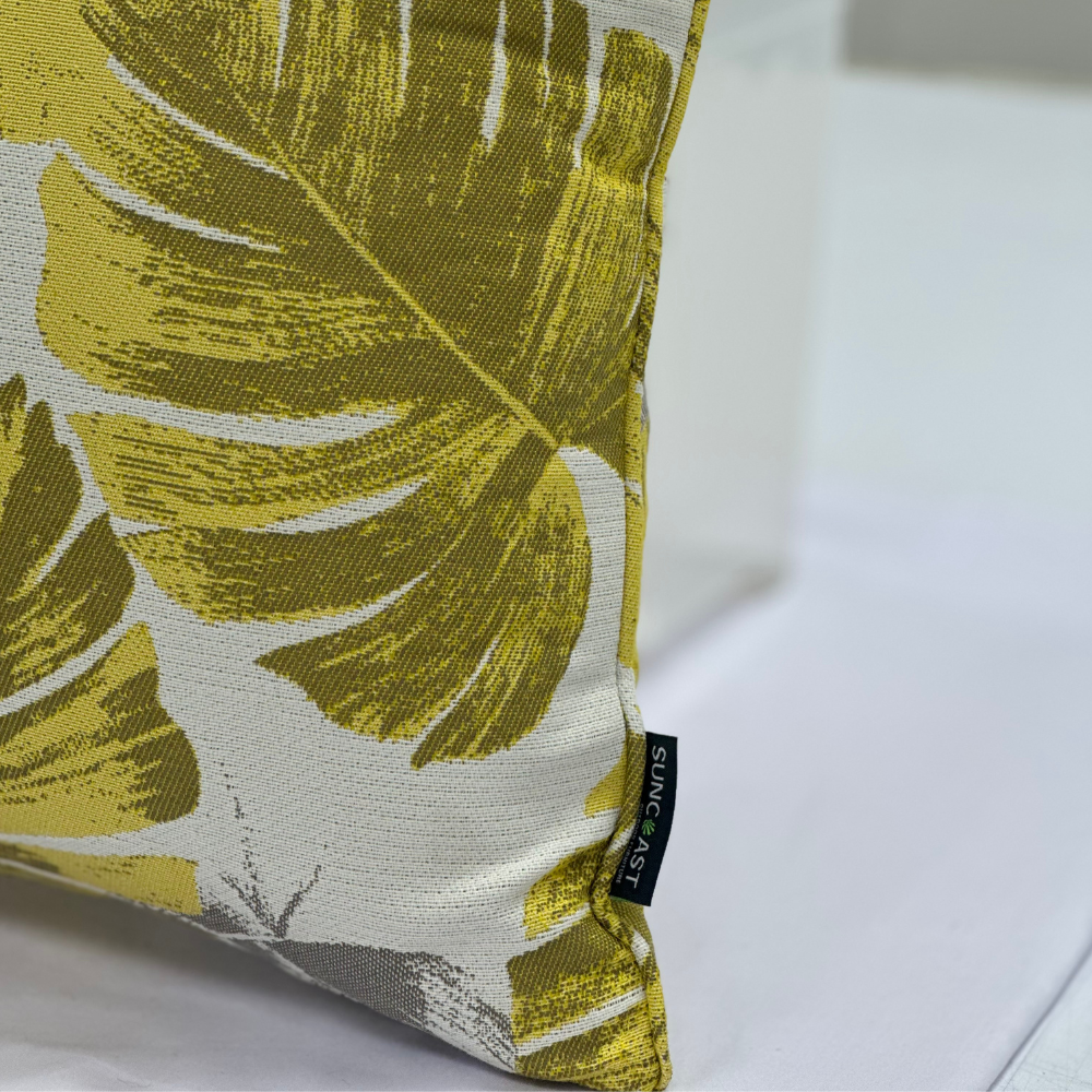 Suncoast Outdoor Customized Throw Cushion - Yellow Mustard