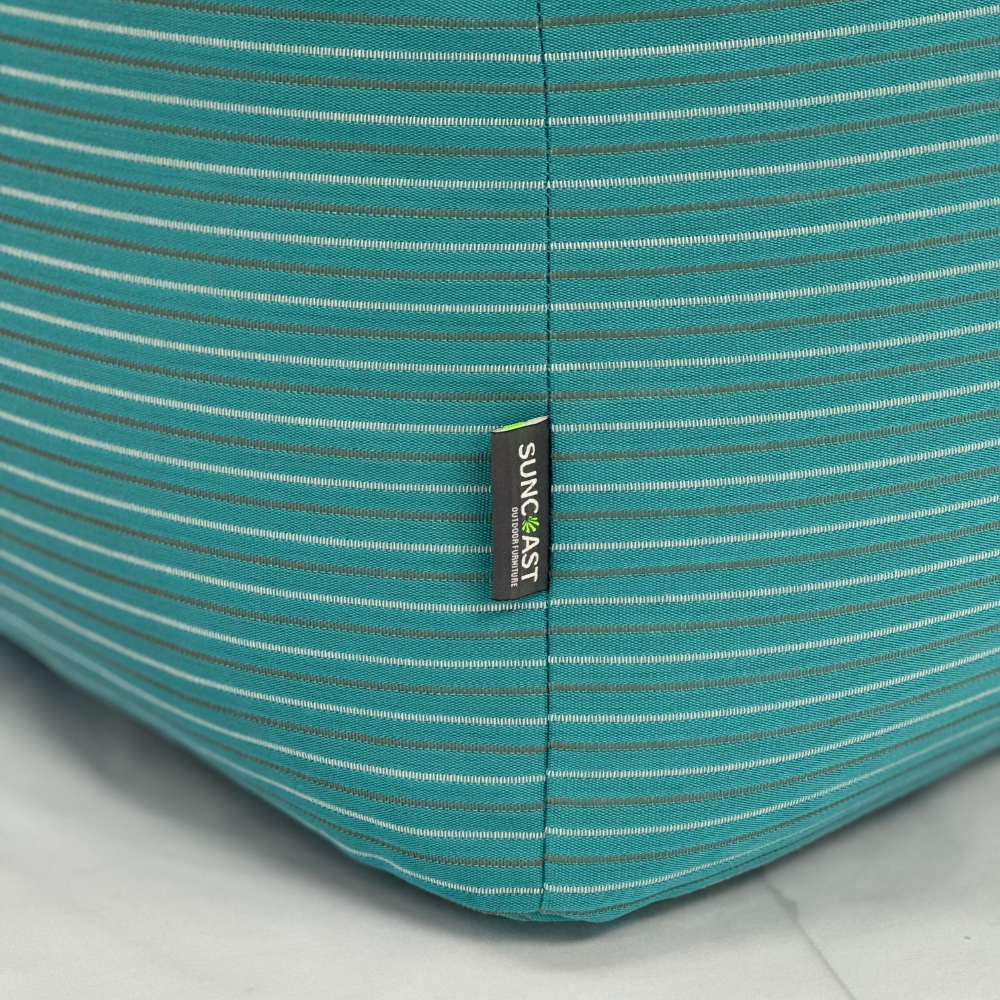 Suncoast Outdoor Customized Pouf- Aqua Green