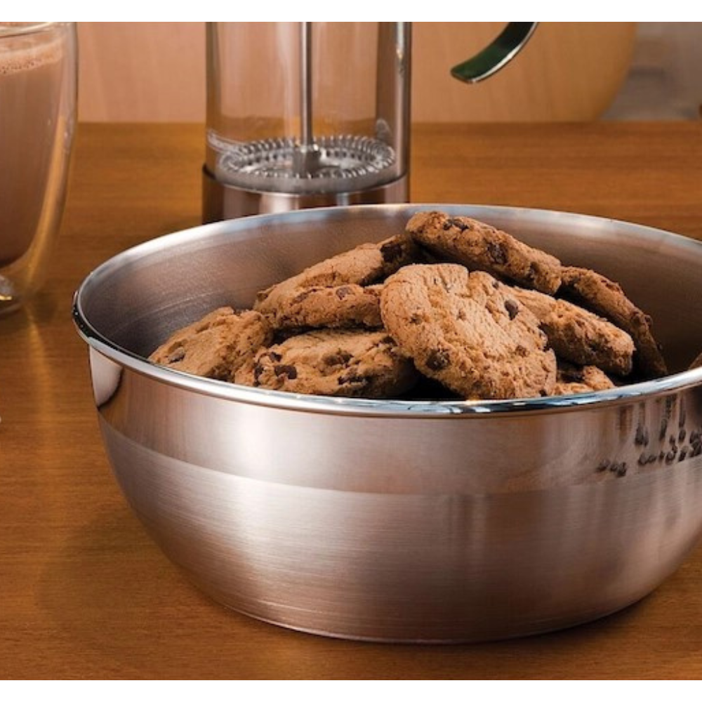 Freezinox 28cm 5.8L Round Stainless Steel Mixing Bowl Matte Finish