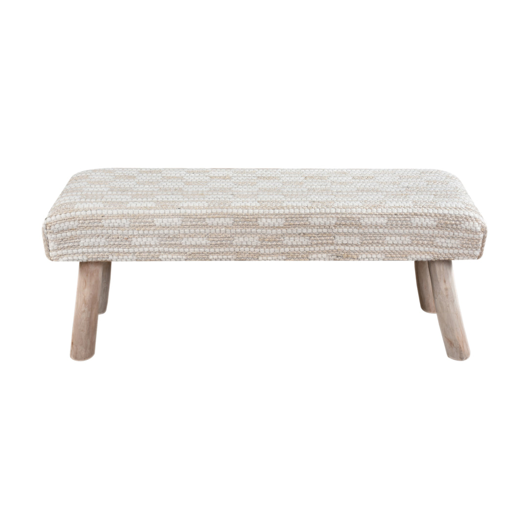 Veleka Bench - Ivory