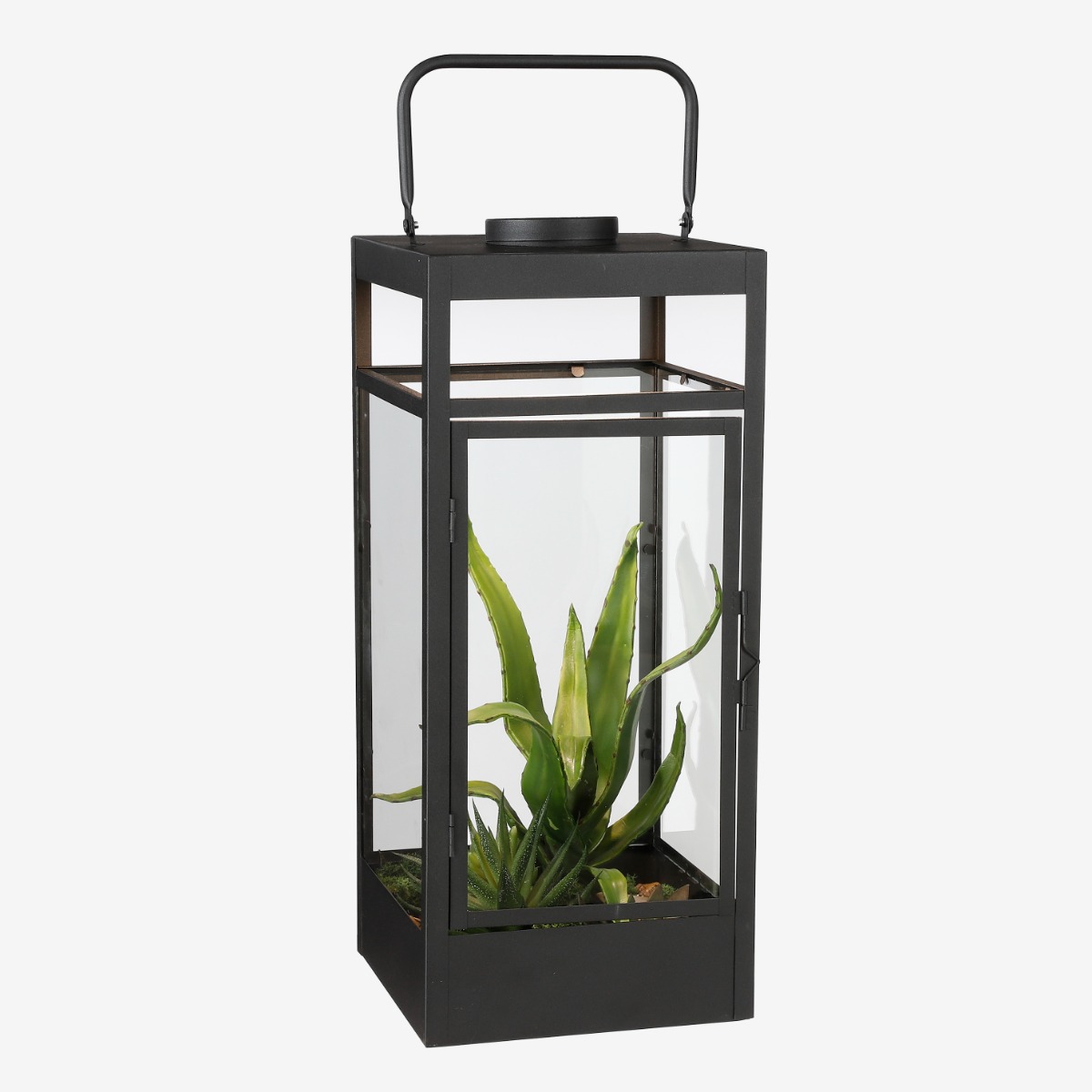 Flint Lantern With 4 Led Battery Operated (L)