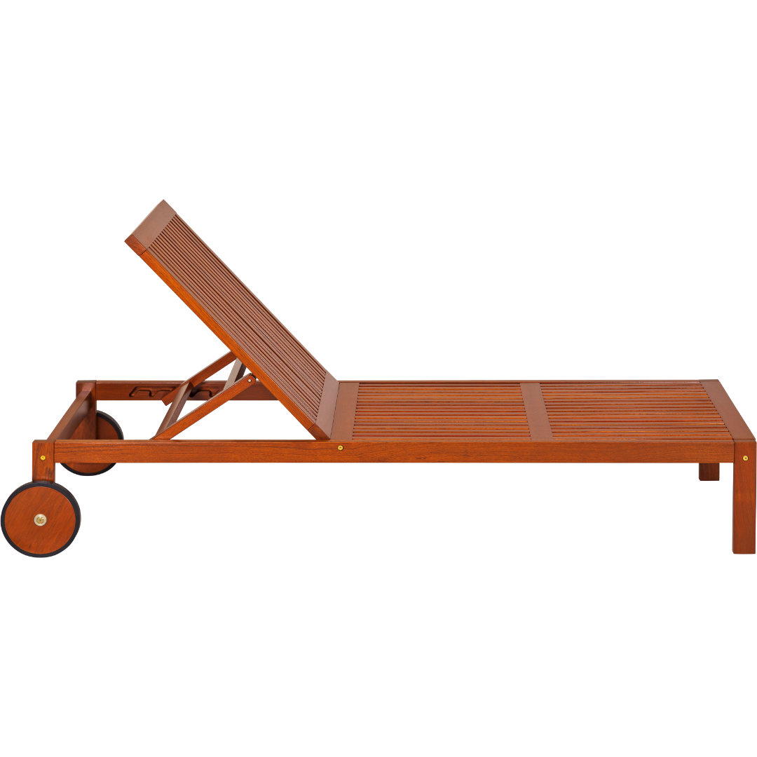 Fitt Chaise Jatoba Wood Sun Lounger