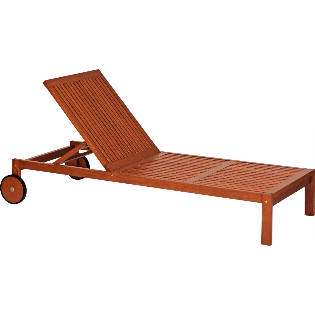 Fitt Chaise Jatoba Wood Sun Lounger