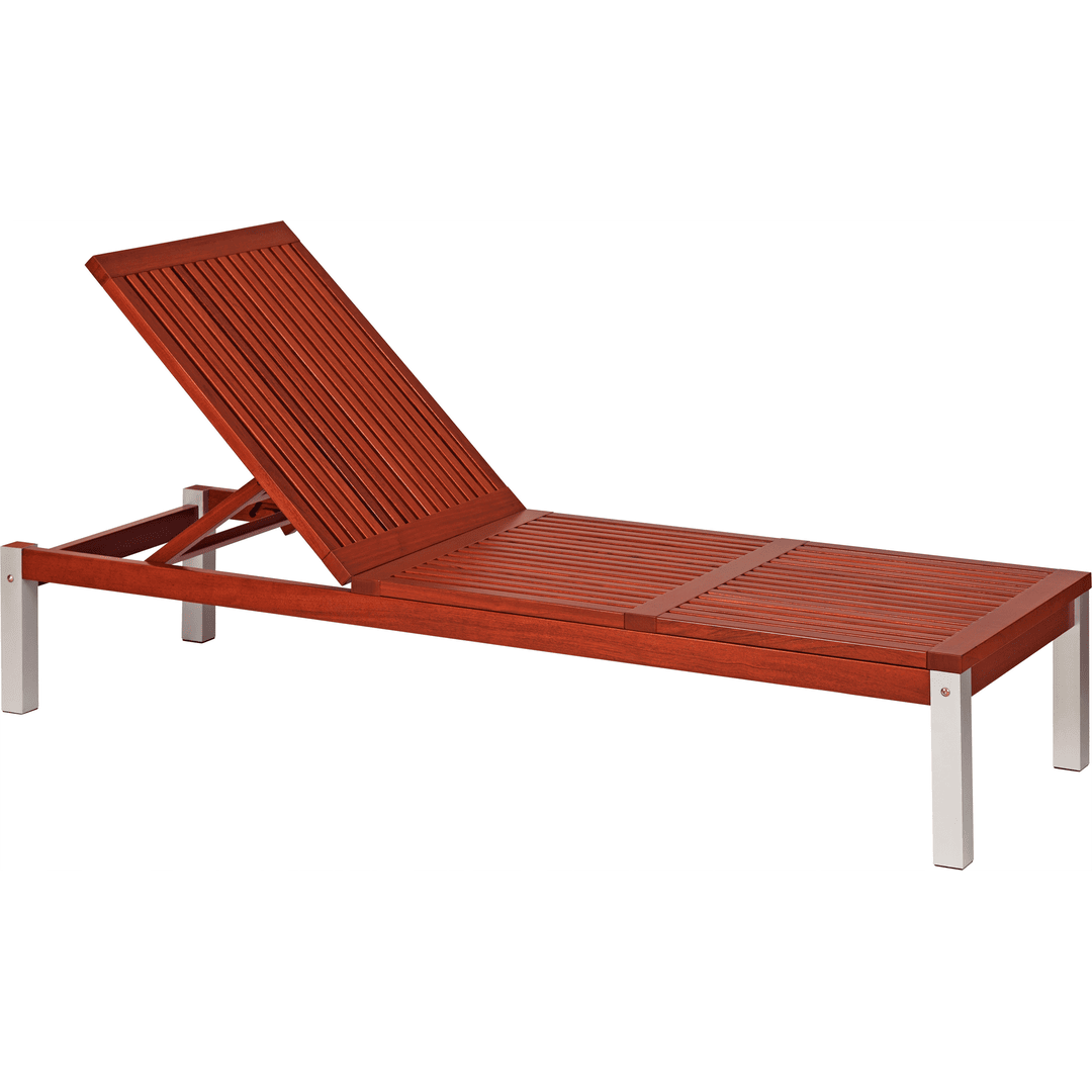 Fitt Chaise Jatoba Wood Sun Lounger