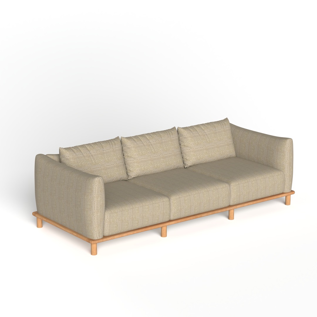 Cloud 3-Seater Sofa - Beige