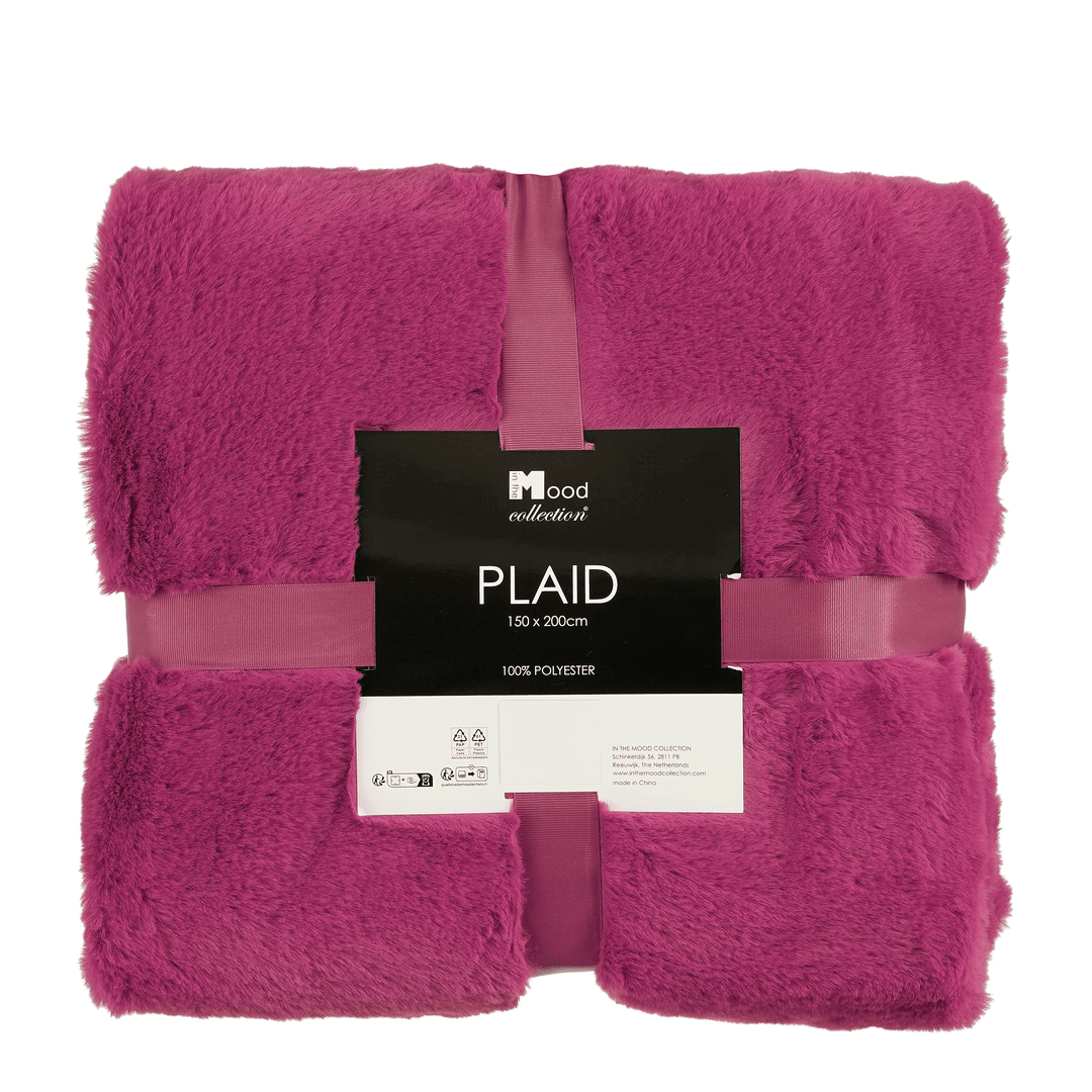 Bronte Fleece Plaid Fuchsia 