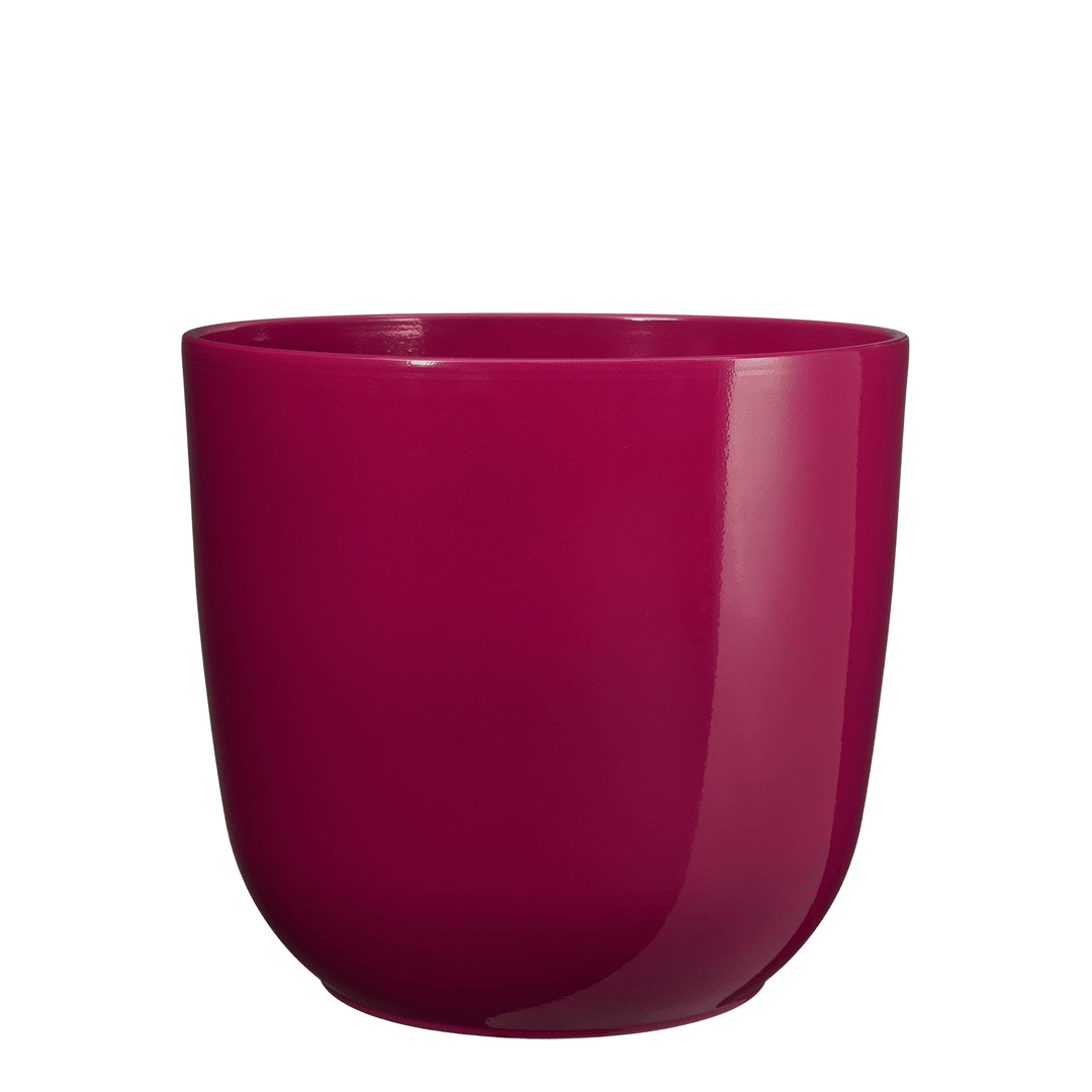 Tusca Round Pot - Fuchsia 