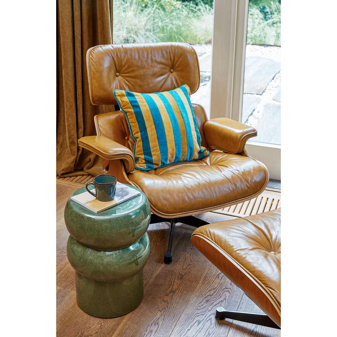 Vendi Side Table - Dark Green