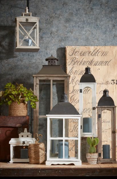 Suncoast White Wooden Lantern (S)