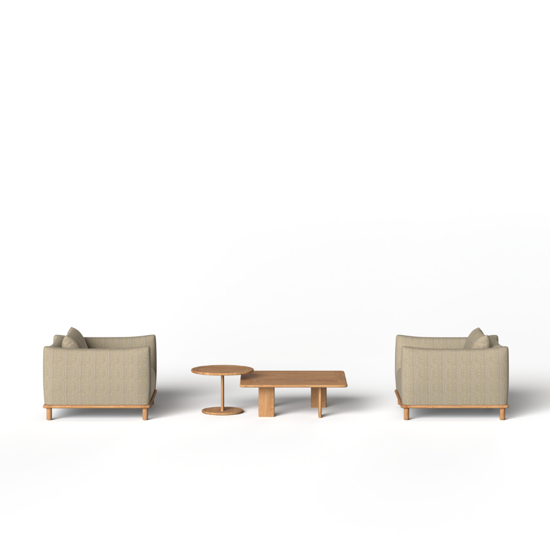 Cloud 2-Seater Outdoor Balcony Set - Beige