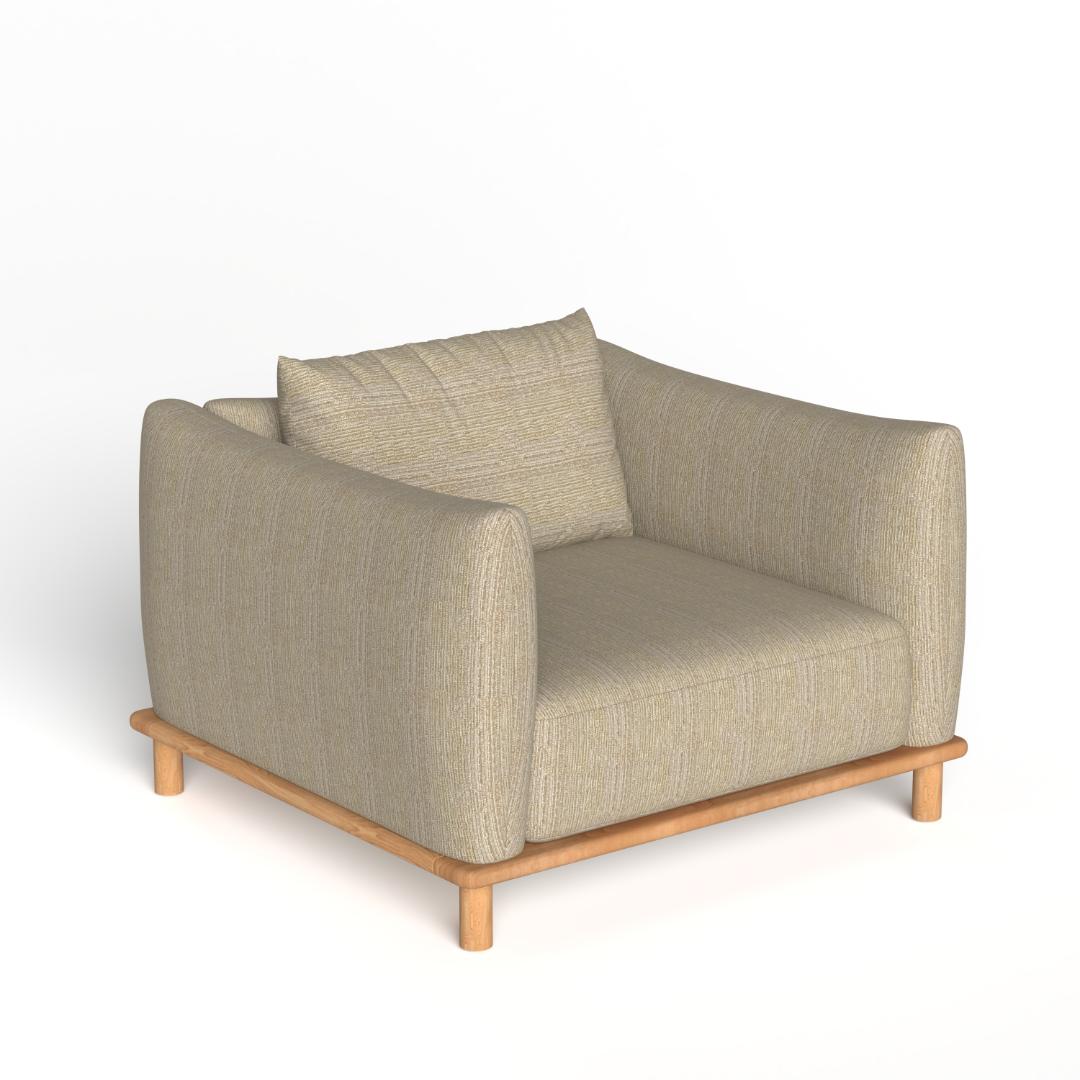Cloud Single Sofa - Beige