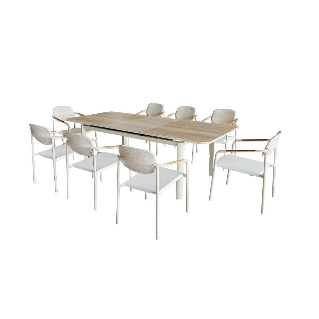 Scarlett 8-Seater Dining Set - Ivory