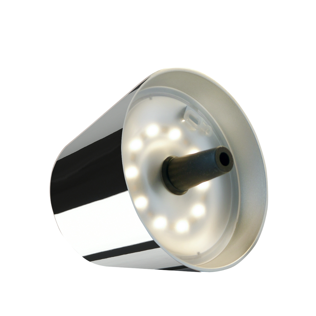 Sompex Top 2.0 Battery RGBW Bottle Light - Glossy Chrome