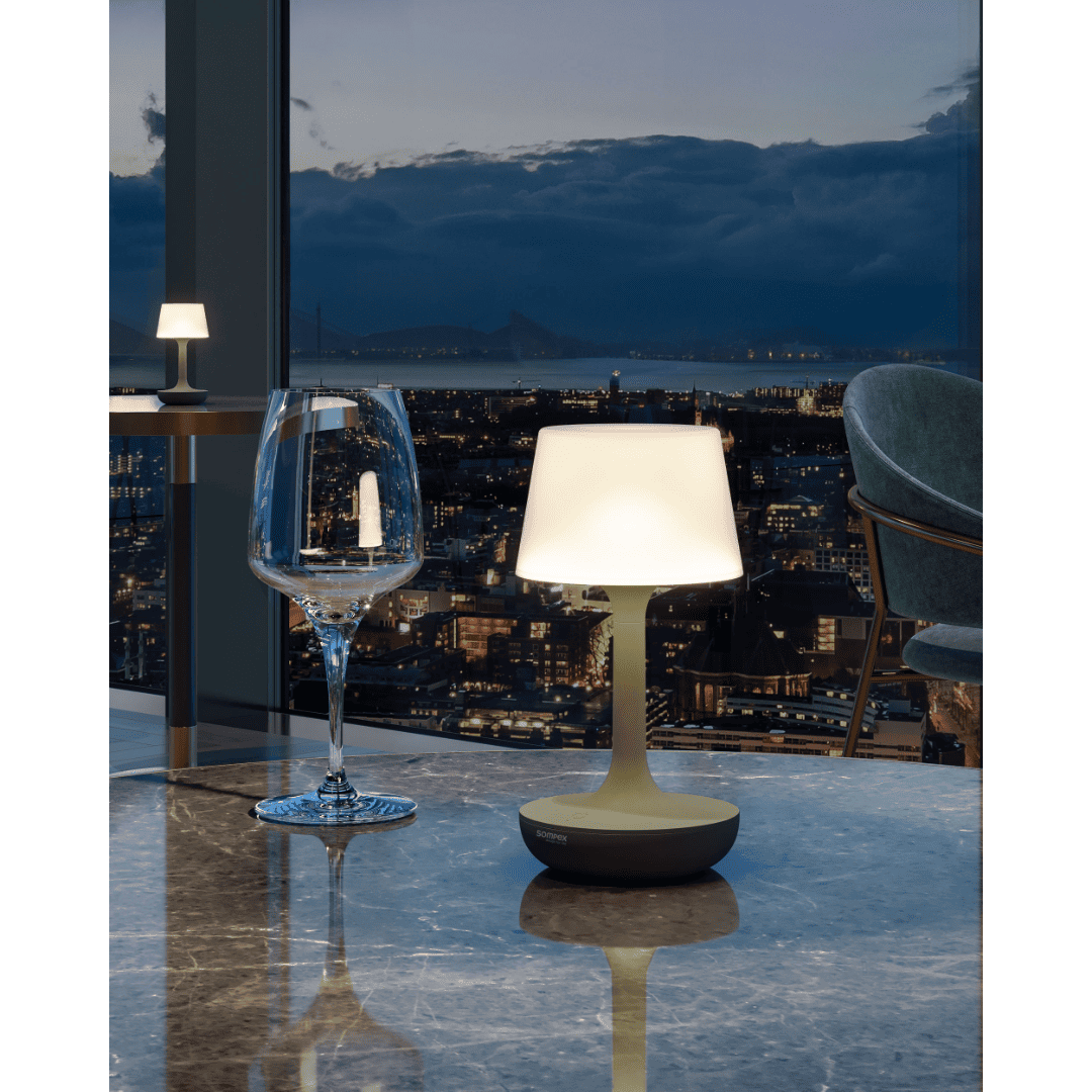 Sompex Ginn Table Lamp - Olive green