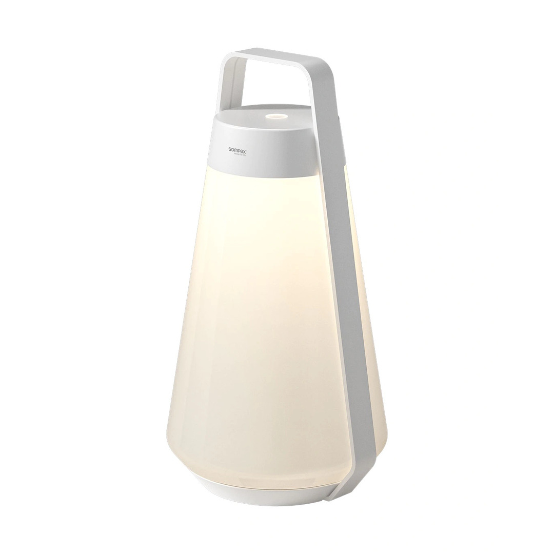 Sompex Air Table Lamp / Lantern - White Glass / White Body