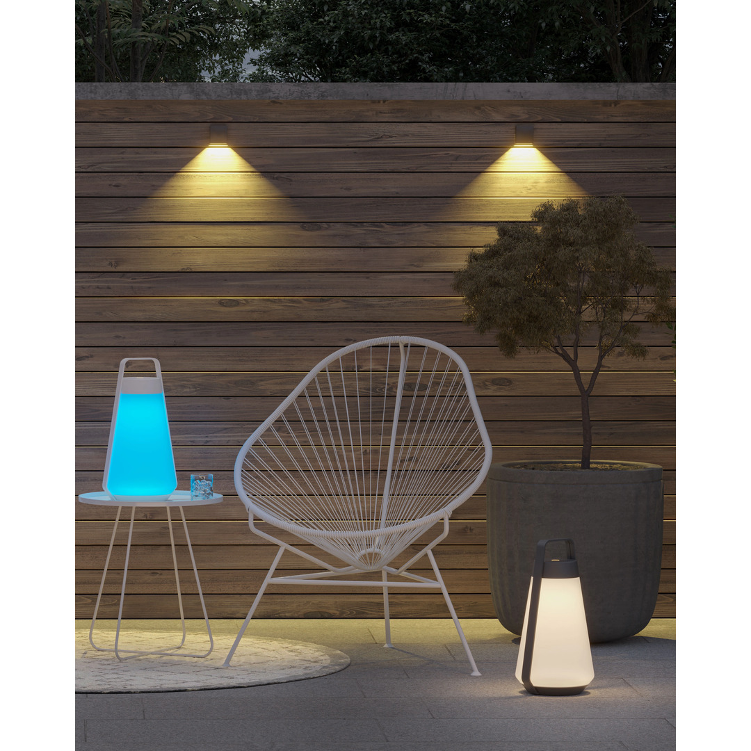 Sompex Air Table Lamp / Lantern - White Glass / White Body