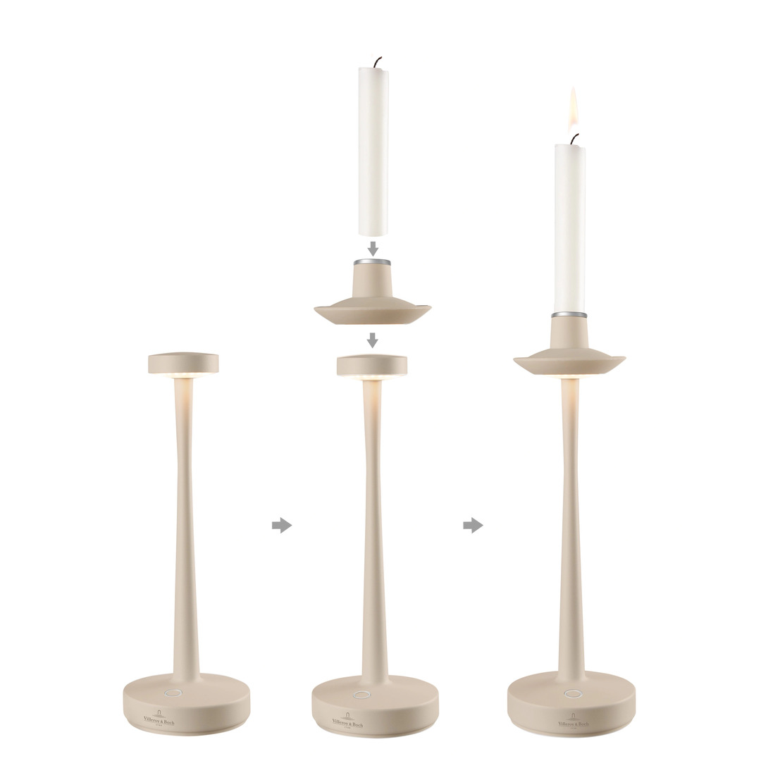 Villeroy & Boch Aarhus Table lamp / Candle Holder - Sand