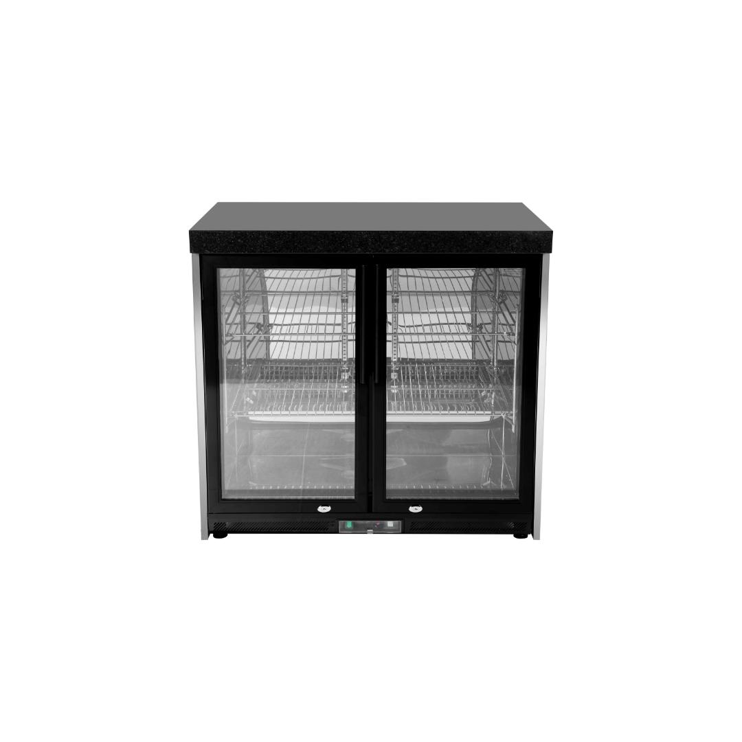 Double Door Fridge - Black