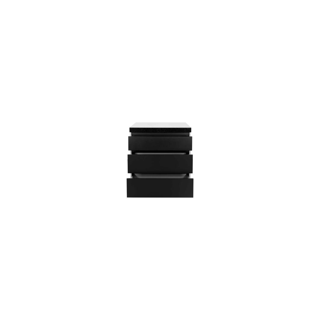 3-Drawer Cabinet - Black 