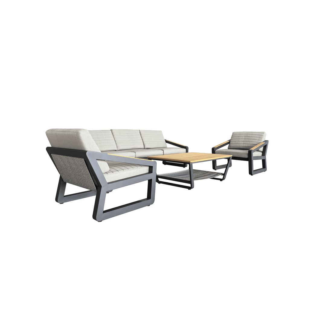 Marrisa 5-Seater Sofa Set - Charcoal